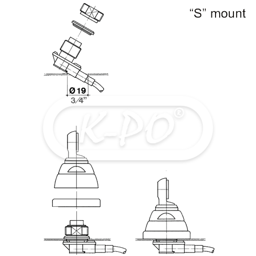 Sirio - T4 27 S mount FME