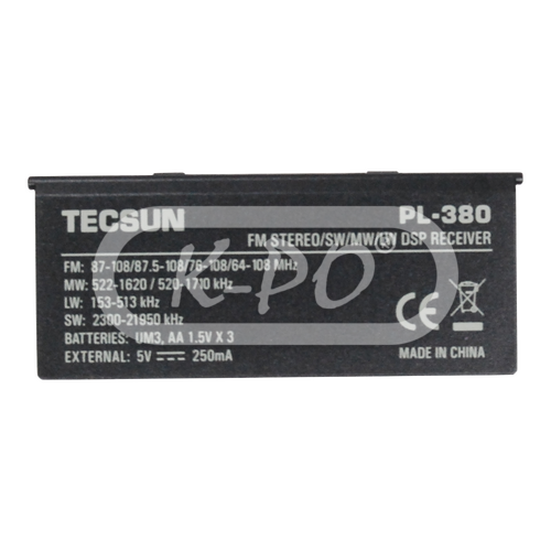 Tecsun - Backside clip PL-380