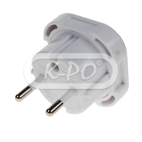 K-PO - UK - EU travel adapter white