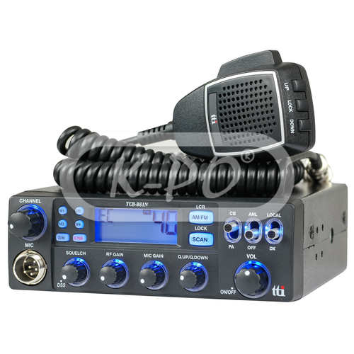 TTI 881N radio CB Multi Canal 12/24 voltios 