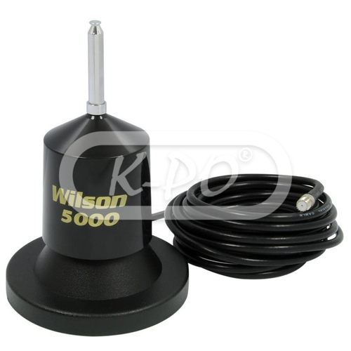 Wilson 5000 Series Magnetic Mount CB Whip Antenna Kit – 62.5” Mobile Magnet Mount (880-200152B)
