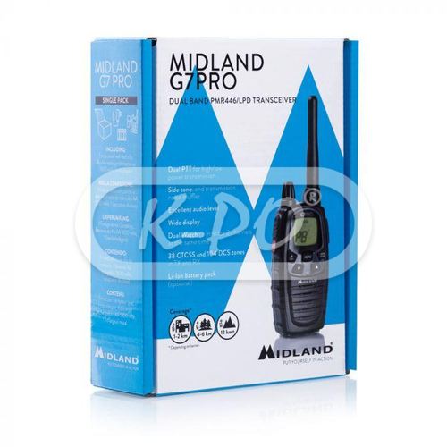 MIDLAND® - G7 PRO - PMR446 - 2 WALKIE-TALKIES